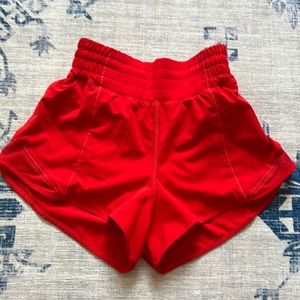 Lululemon Hotty Hot Shorts Red Size 2